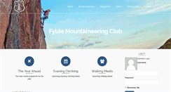 Desktop Screenshot of fyldemountaineeringclub.org