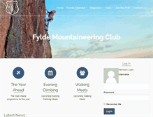 Tablet Screenshot of fyldemountaineeringclub.org